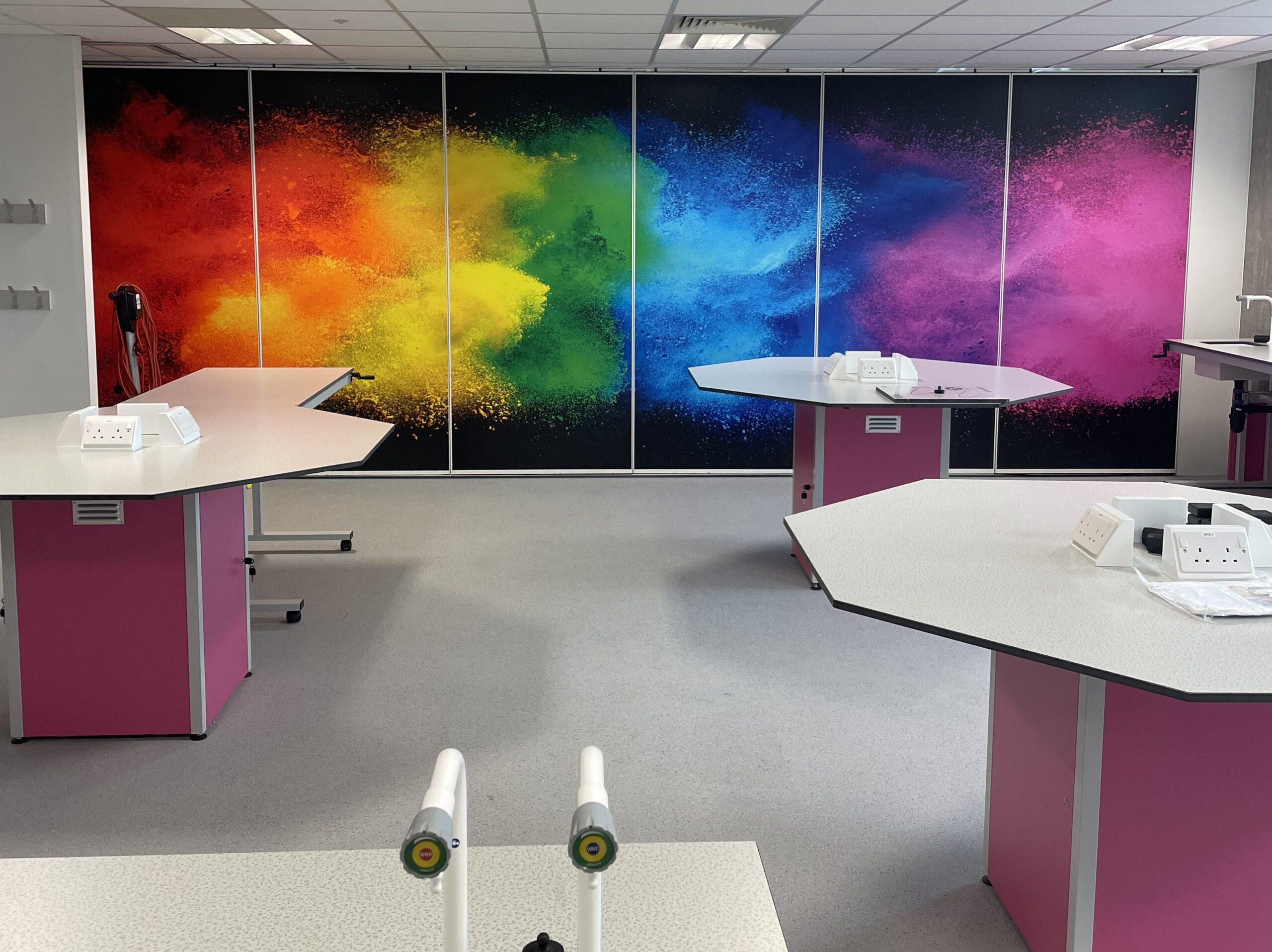 A colourful learning environment at Bradford College